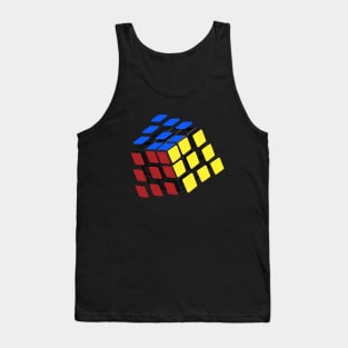 Stickers Flying - Rubik's Cube Inspired Design for people who know How to Solve a Rubik's Cube Tank Top